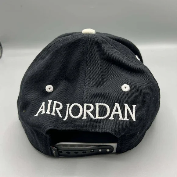 Air Jordan Pro Hat Men Black White Classic Cement Jumpman Snap Back Cap